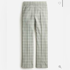 Kate straight-leg pant in plaid Italian stretch wool blend J. Crew